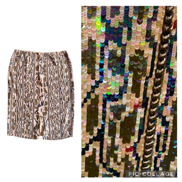 J. Crew Dresses & Skirts - J.Crew Collection 2014 sequin python snakeskin pencil skirt B2720